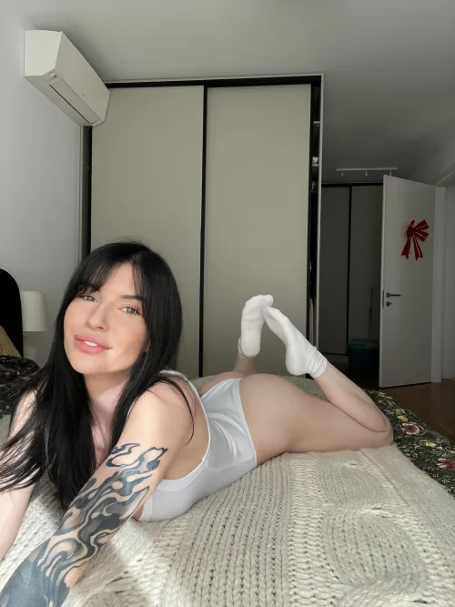 Thumbnail TurboNessa's Sensual Twist: 'After you cum wipe the cum off with my socks f'