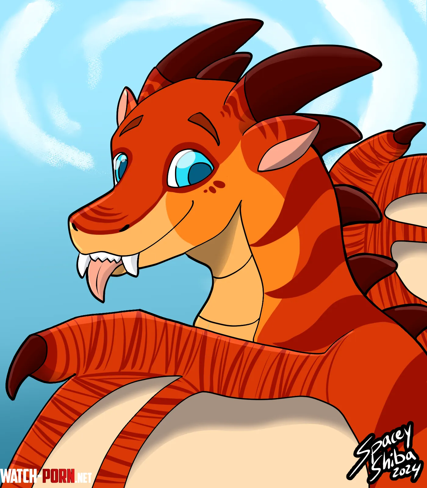 Kings Dragon about to take off SpaceyShiba TwitterInsta by Sup_its_Sparky