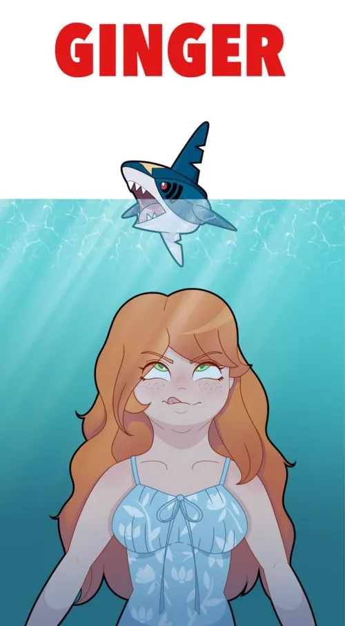 Thumbnail Captivating Art: 'Jaws, I Mean Ginger', by squiddyneon