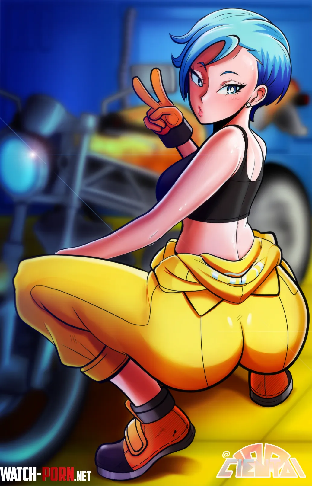Bulma at work Cientai by KrazyK1989