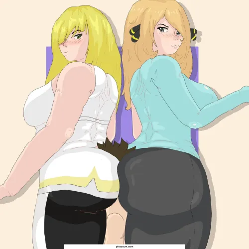 Thumbnail SupremoZanne Delivers Lusamine And Cynthia Double Smothering in AnimeBooty