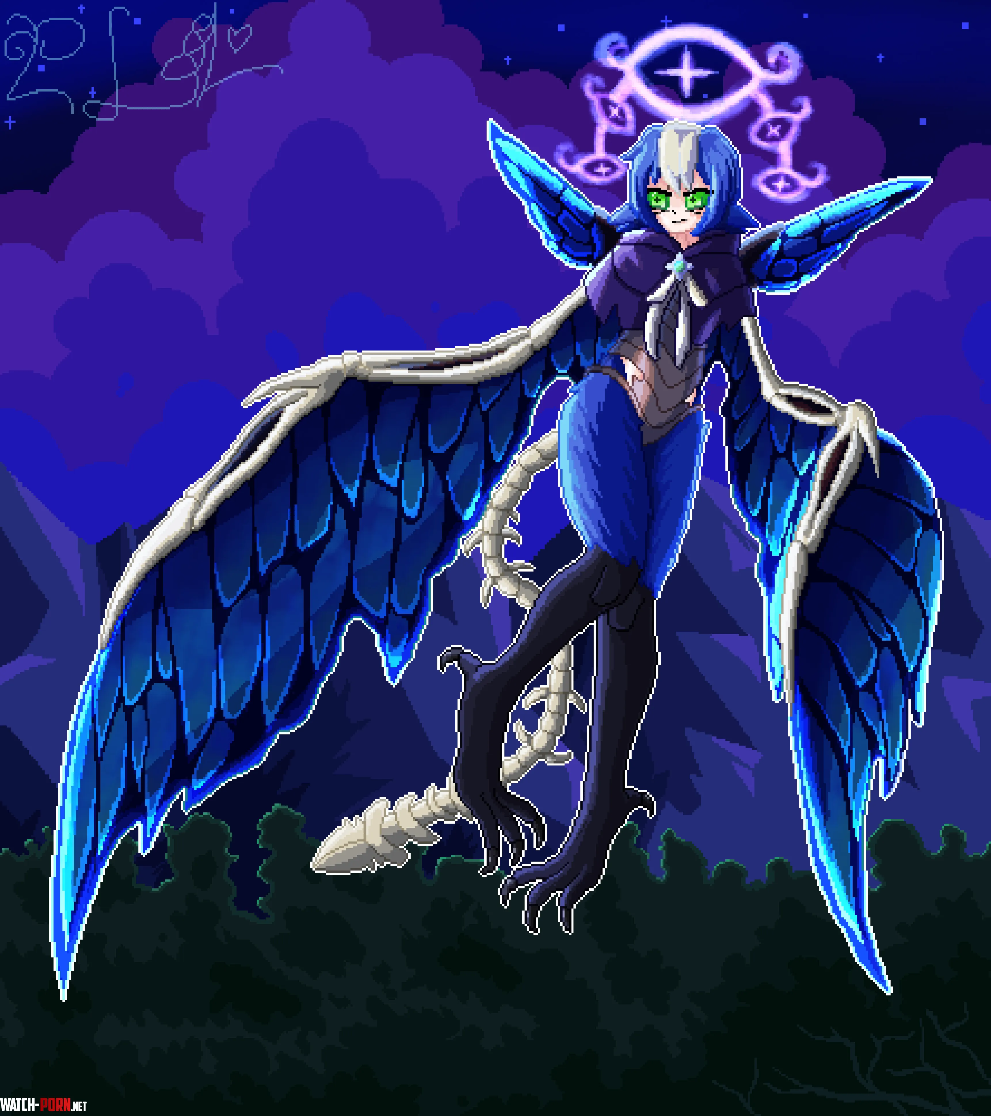 Gaze in despair at the Fell Harpy OC by BC_Josie