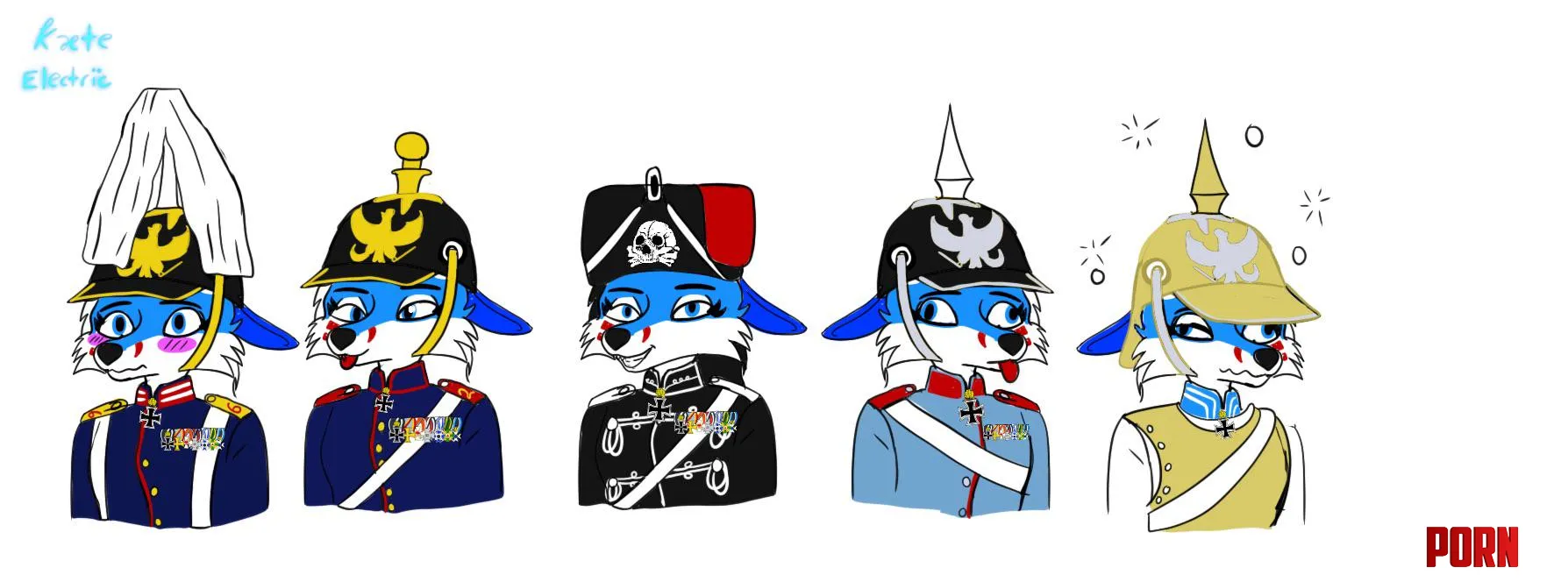 My spooky month costumes for my fursona Art by me by Silent_Green_7867