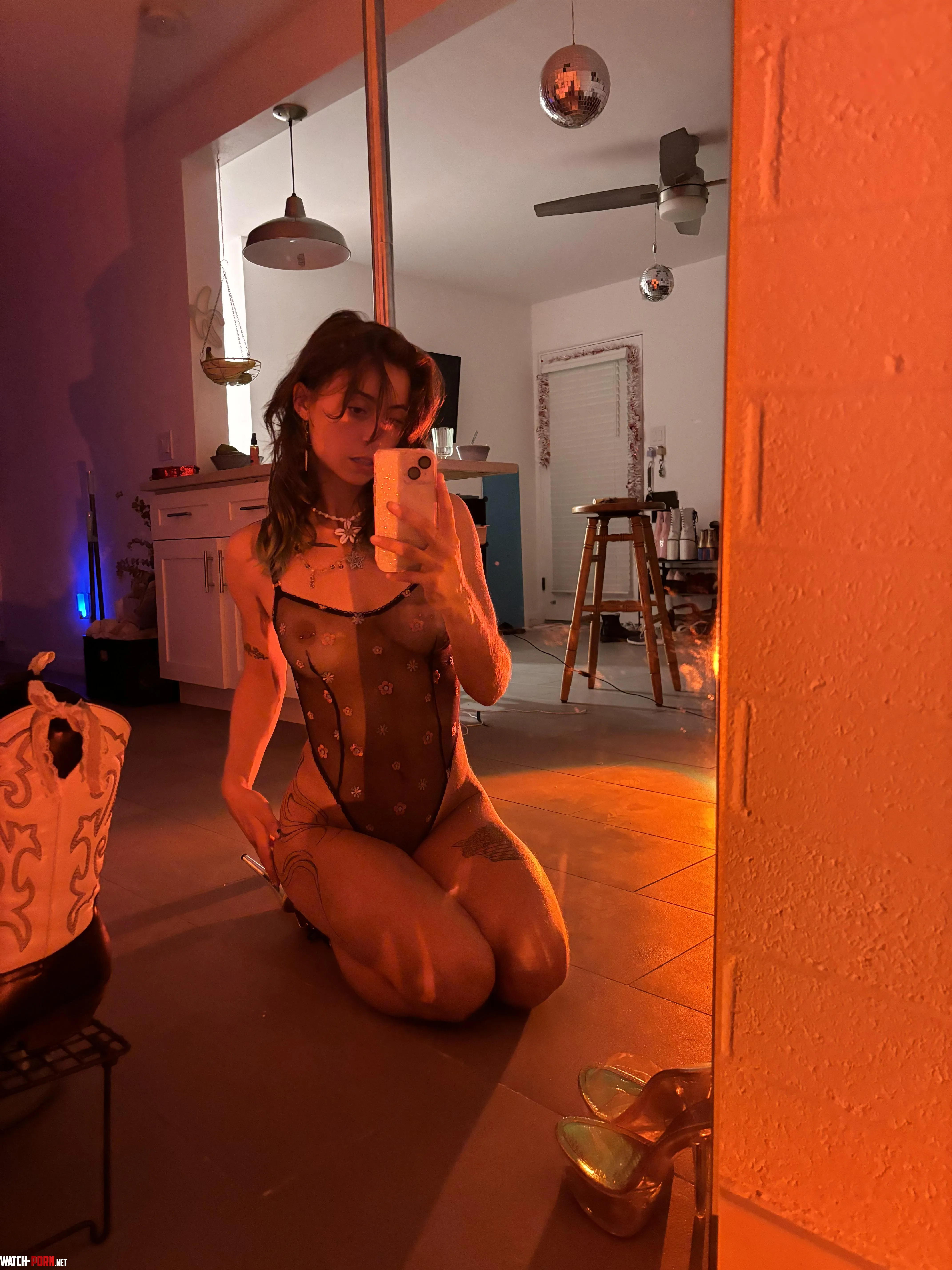Lil mesh piece while I practice some pole dancing by Jessiebellexxx_