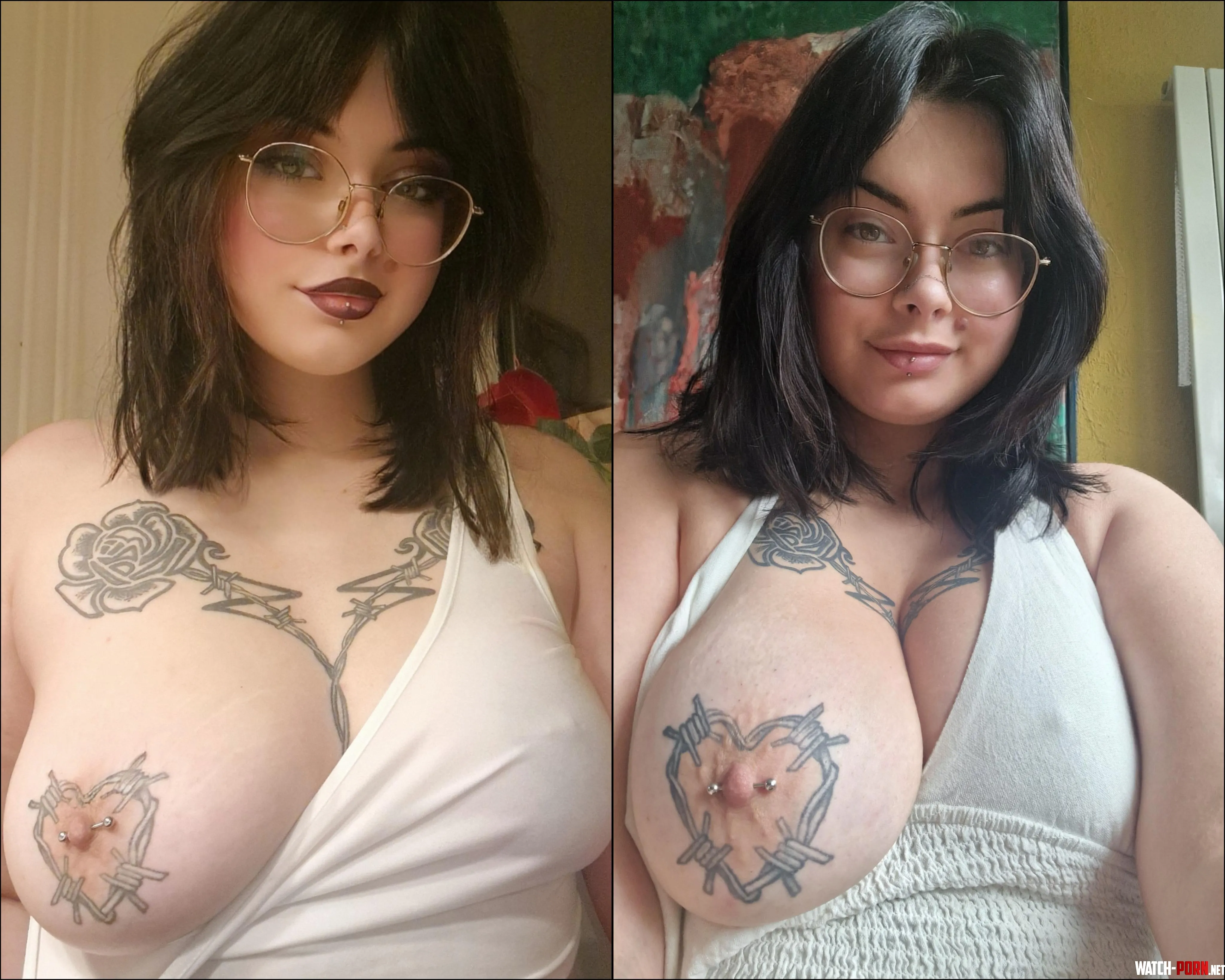 With amp without makeup  by pastelxwh0re