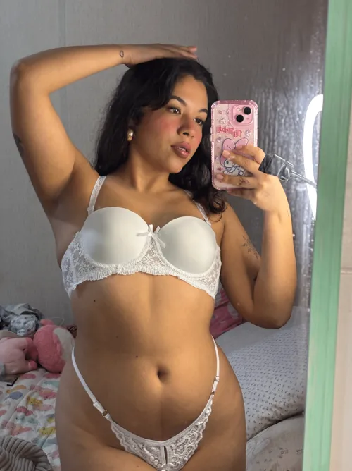 Thumbnail Bridal Temptations: White Underwear Just for You - beachbabesx's Allure in UnderwearGW