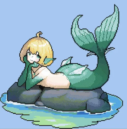 Thumbnail Artistic Mermaid: Explore YourLocalFemby's Mesmerizing Pixel Creations