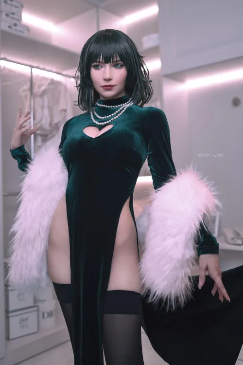 Thumbnail michi_kyunn Presents Fubuki from One Punch Man | rule34