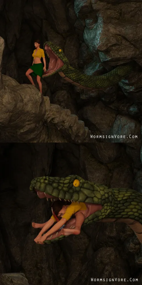 Thumbnail Jane Porter's Unique Adventure: A Vore Animation by WormsignVore