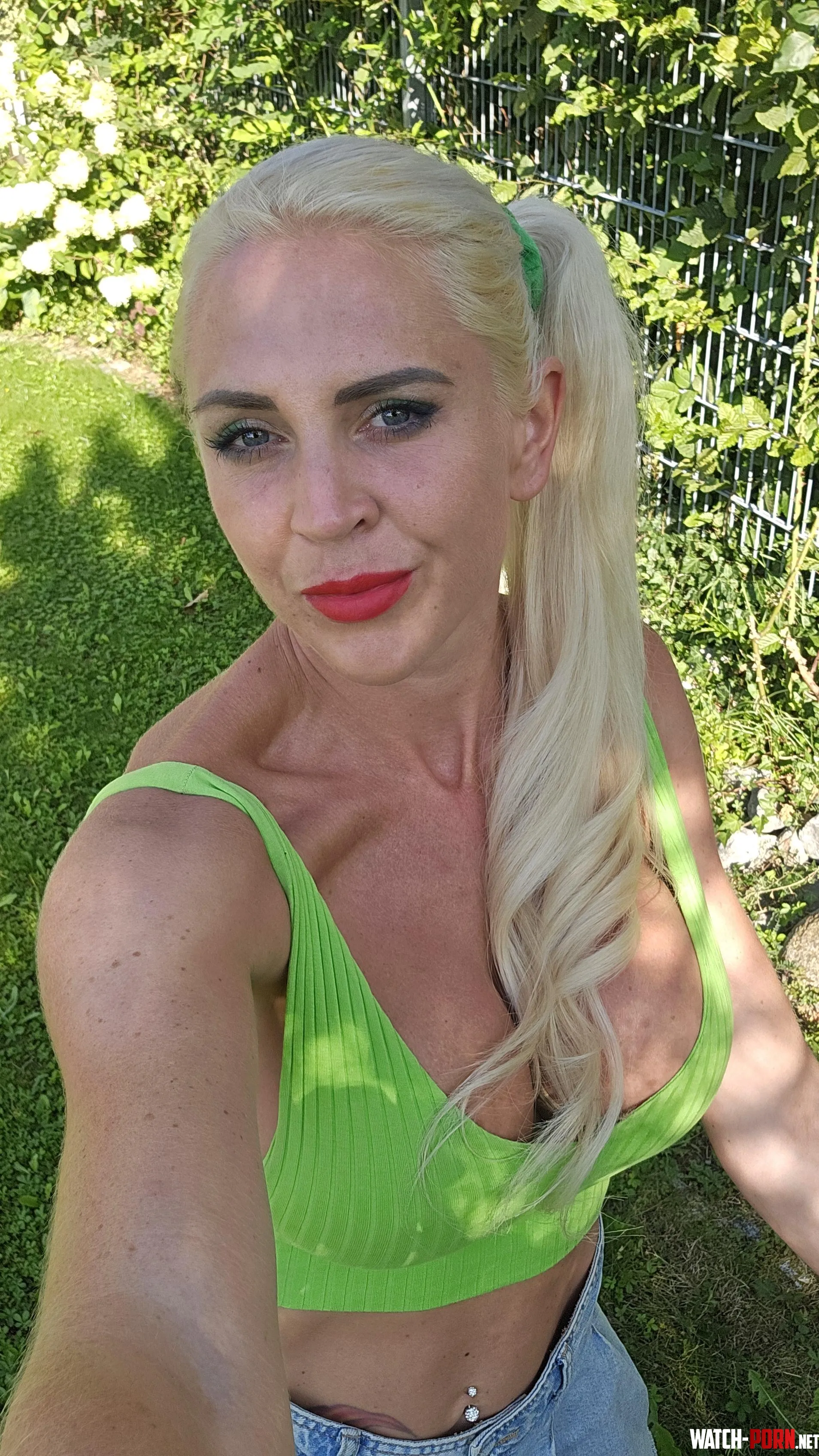 In a sea of green lets find our own paradisejust you me and a little mischief  by MILFKathy