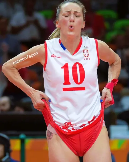 Thumbnail Celebrating Serbian Volleyball Star Maja Ognjenovic by juliekaghulam in VolleyballGirls Category