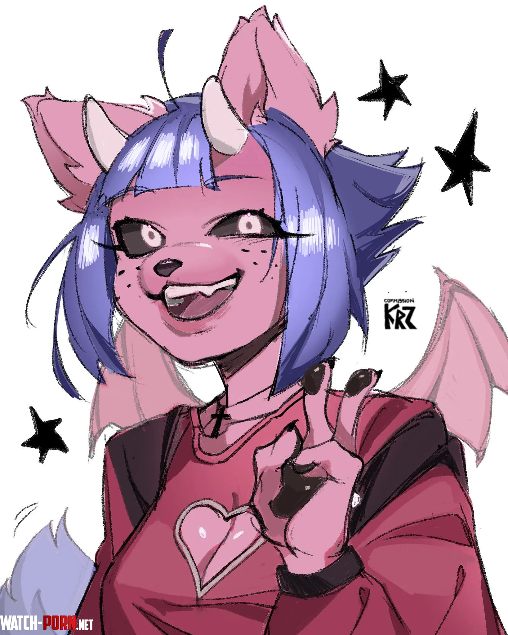 Sketch of my OC v by Katroup