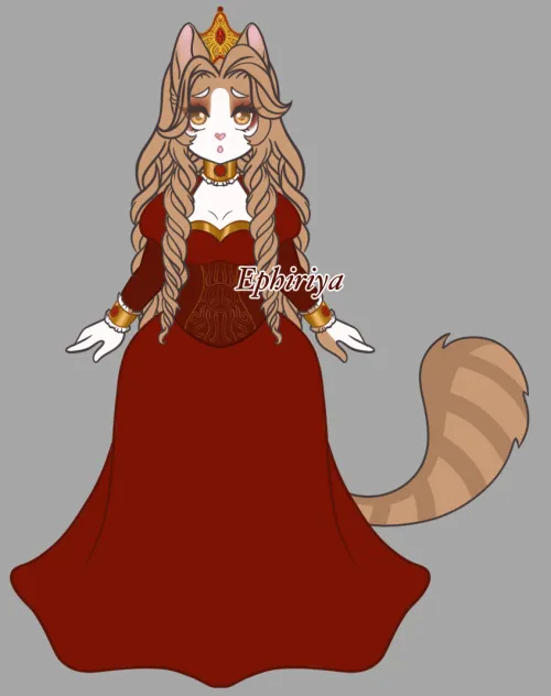 Thumbnail Queen Alelle: A Majestic Character in Furry Category by Ephiriya