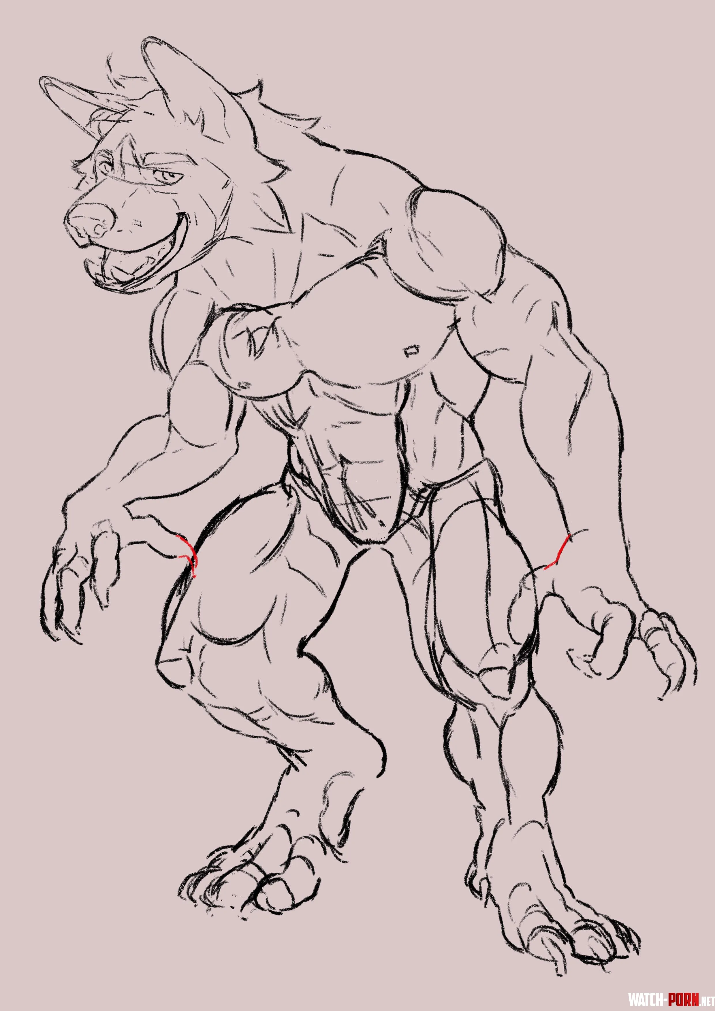 Werewolf wip  by meaty_mullet