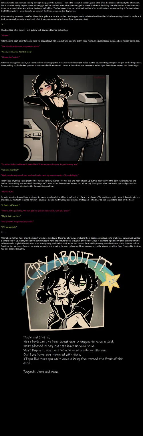 Thumbnail Multiverse Part 9: Wholesome Pregnancy Anal in Hentai Captions by Kar1_3_ma7x