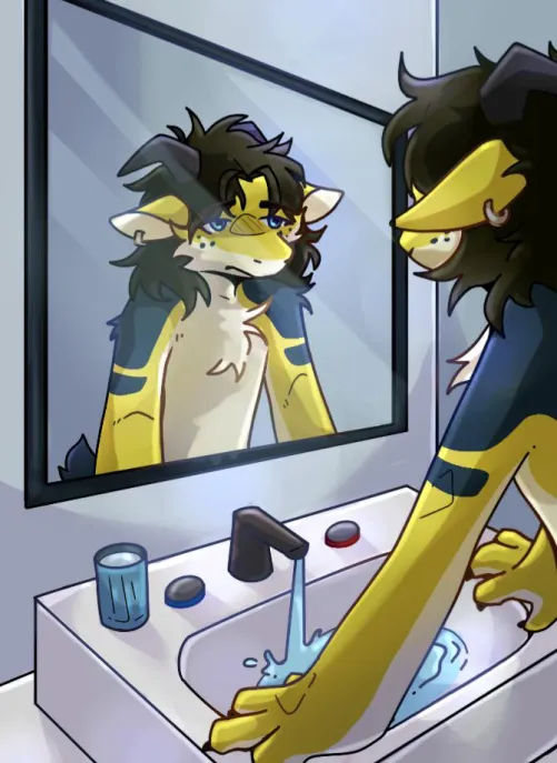 Thumbnail Explore Self-Awareness in AwierdGoldfish's Furry Article