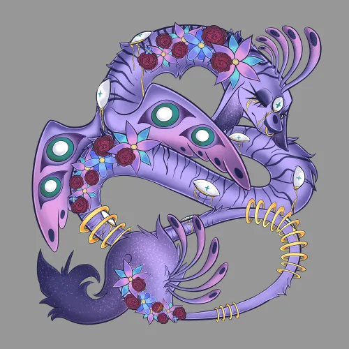 Thumbnail Exploring Furry Art: Disguised in Flowers by FuzzBitWolf95
