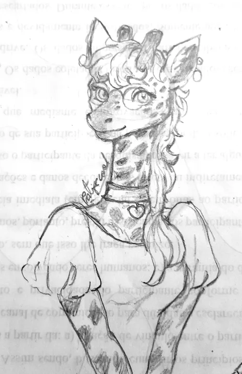 Thumbnail A Shy Giraffe Art by Me | Furry Category