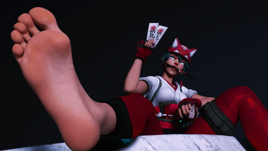 Thumbnail Kiriko in Overwatch: Diving into Rule 34Feet by Kyoto709