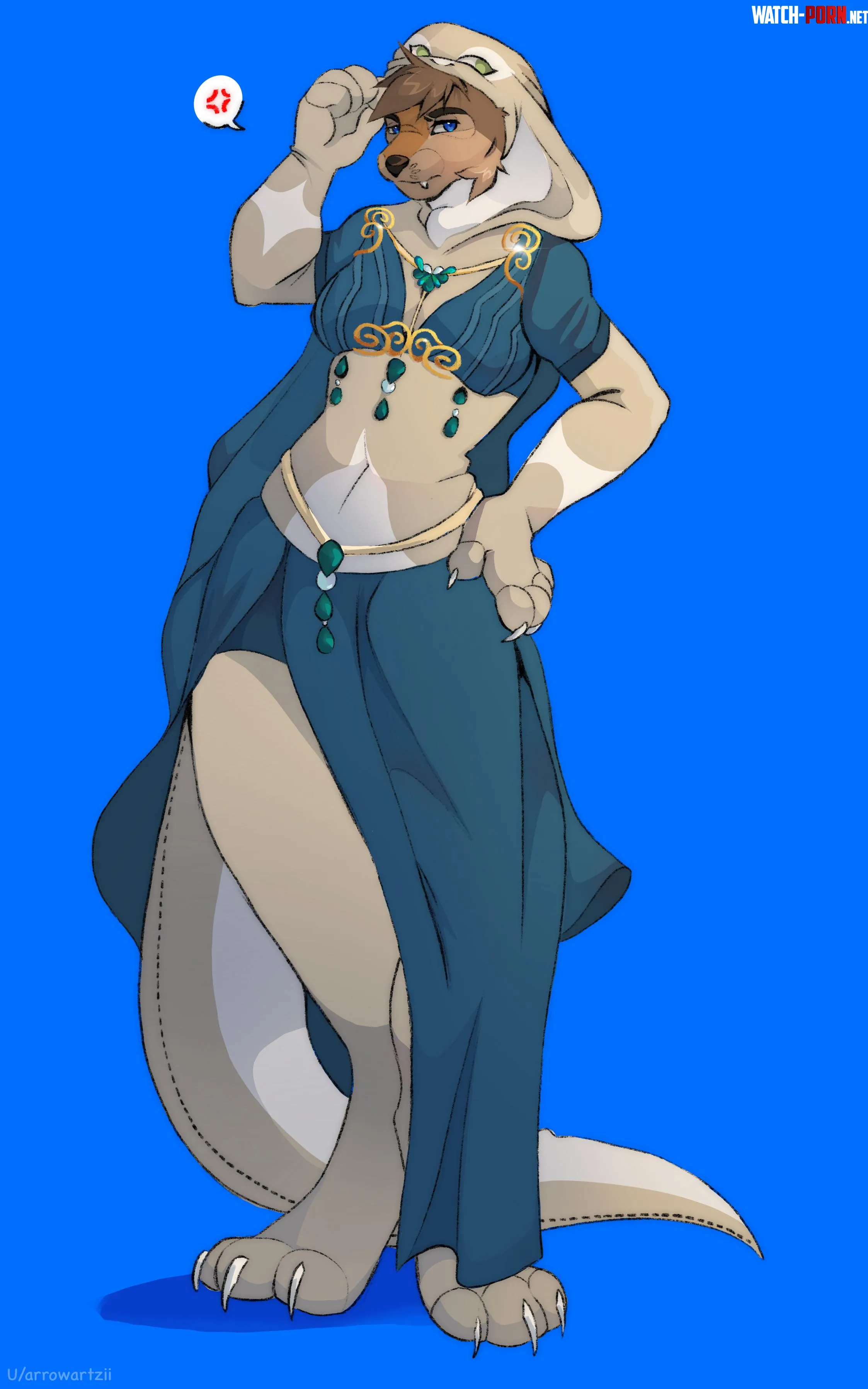 Lost Bet drawn by Arrowartzii commissioned by me by RomaInvicta2003