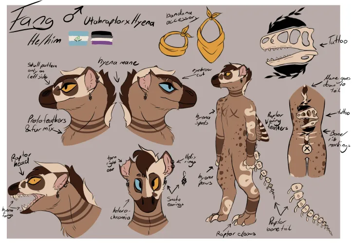 Thumbnail Discovering Yeenaraptor: A Fierce Furry Creation by Wolpeene