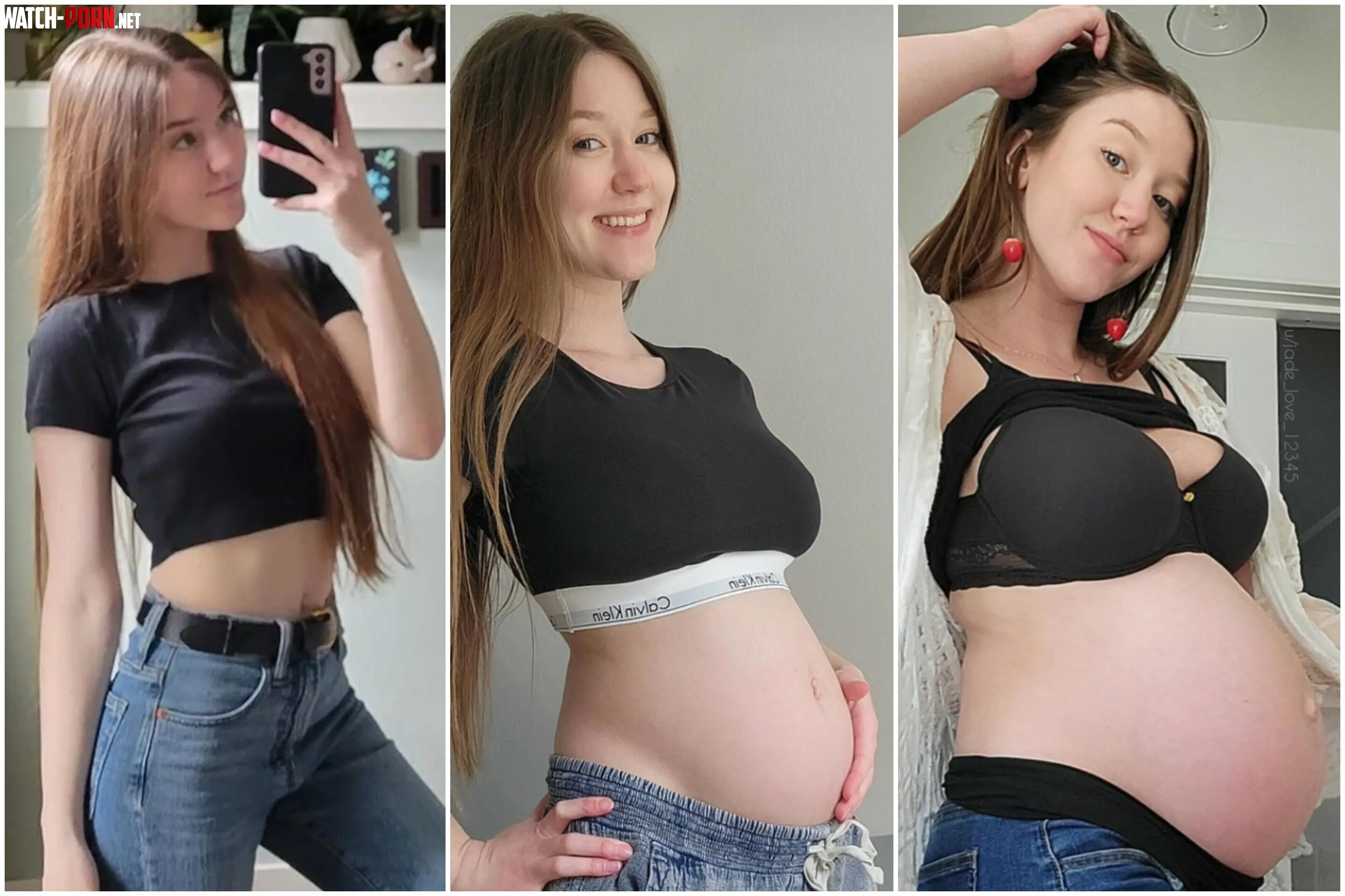 Before 20 weeks and 40 weeks pregnant  by jade_love_12345