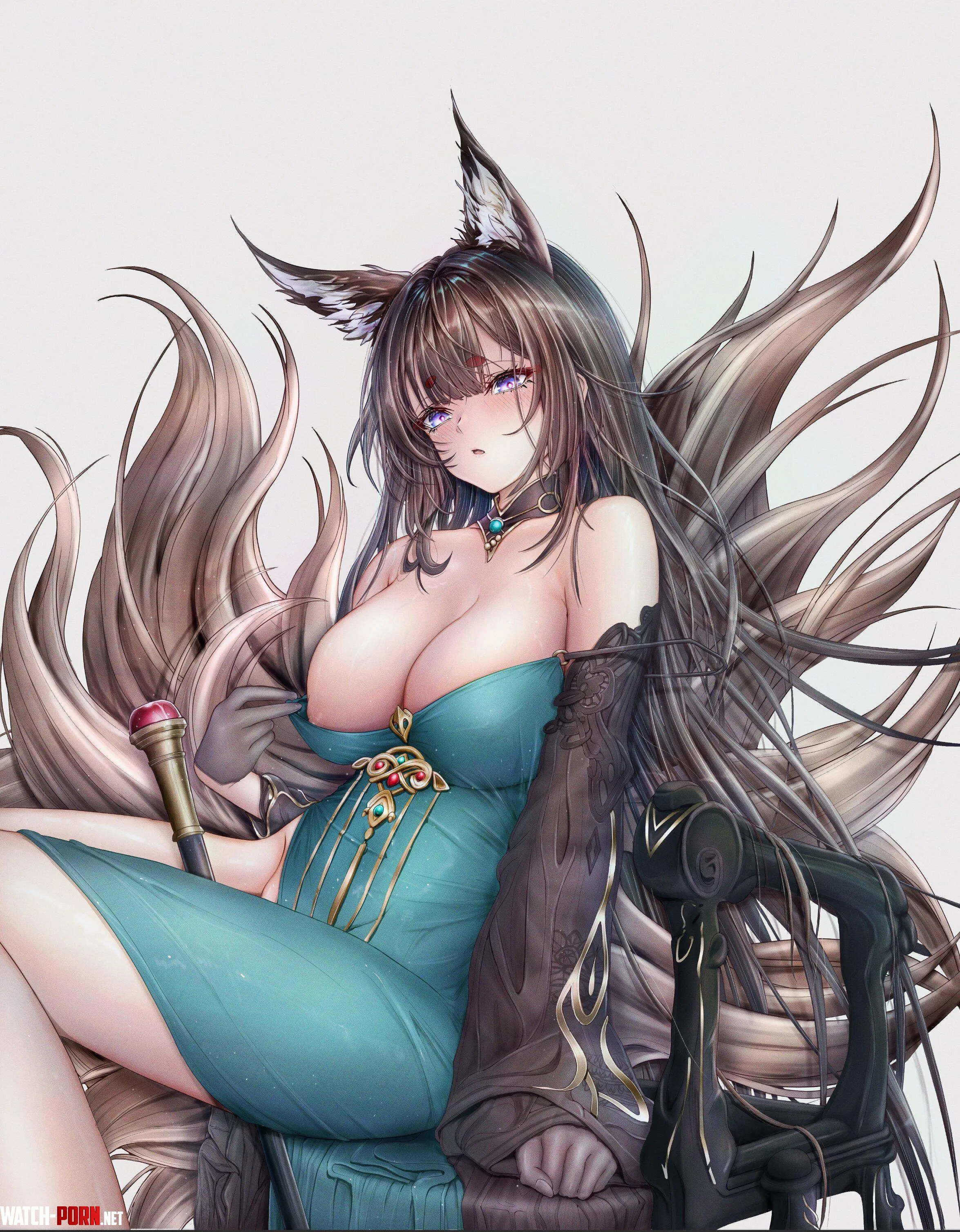 Foxy Repose Amagi from Azur Lane by Asorugni