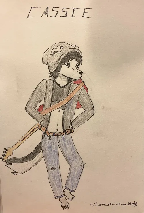 Thumbnail Cassie OC Artistry: Self-Crafted by InstructionCapable16 in Furry Category