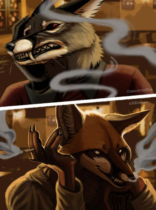 Thumbnail 1 Base 2 Artists Meme xXKitsune and CorruptedFoxArt Telegram by CorruptedFoxArt