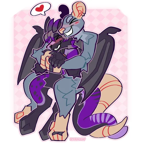 Thumbnail A Super Cute Couple Commission by SternLeaf