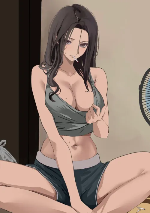Thumbnail Witness Zewen_Senpai's 'Milf Landlady Waiting for Rent Original' in AnimeMILFS
