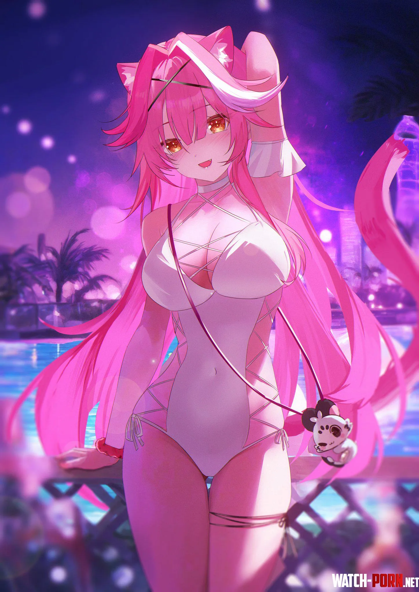 Raora at a night pool  by marxsander2016
