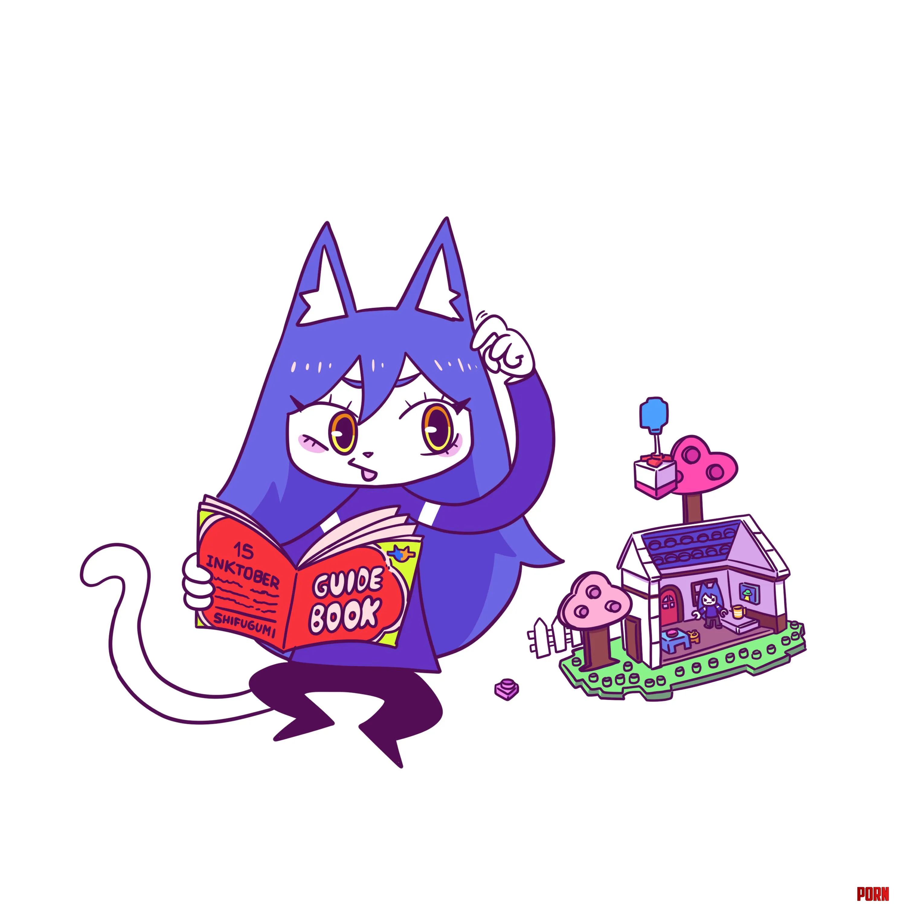 Inktober 15  guidebook  art by me shifugumi by shifugumi