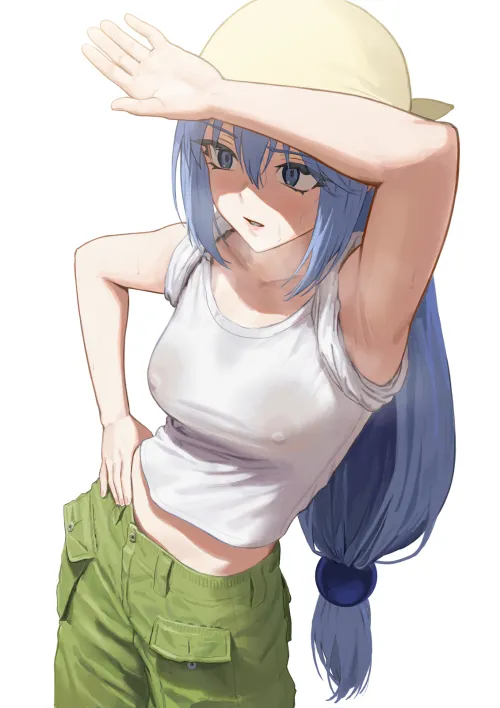 Thumbnail Alarmed_Ad3393 Spotlights Sweaty Nipples Phenomenon in animearmpits