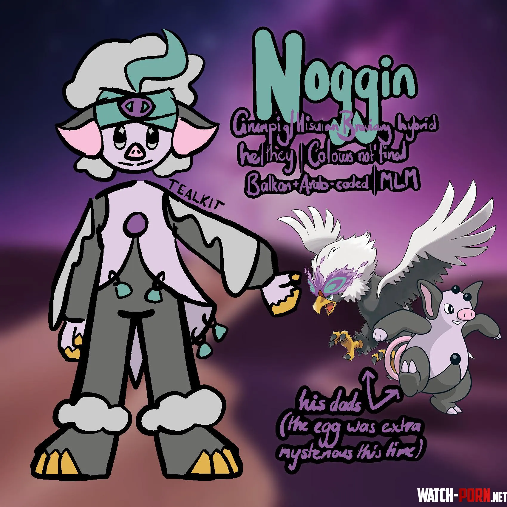 I tried to make a Poksona what do you think of him by KawaiiFoxPlays