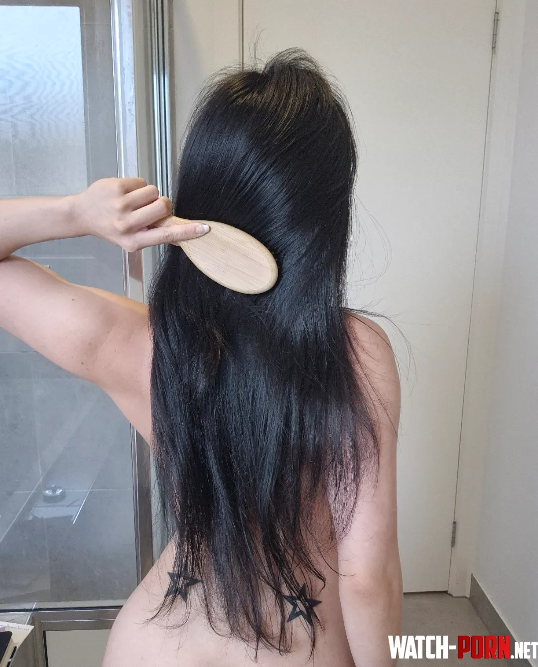 The act of hair brushing is extremely intimate  by meowling98