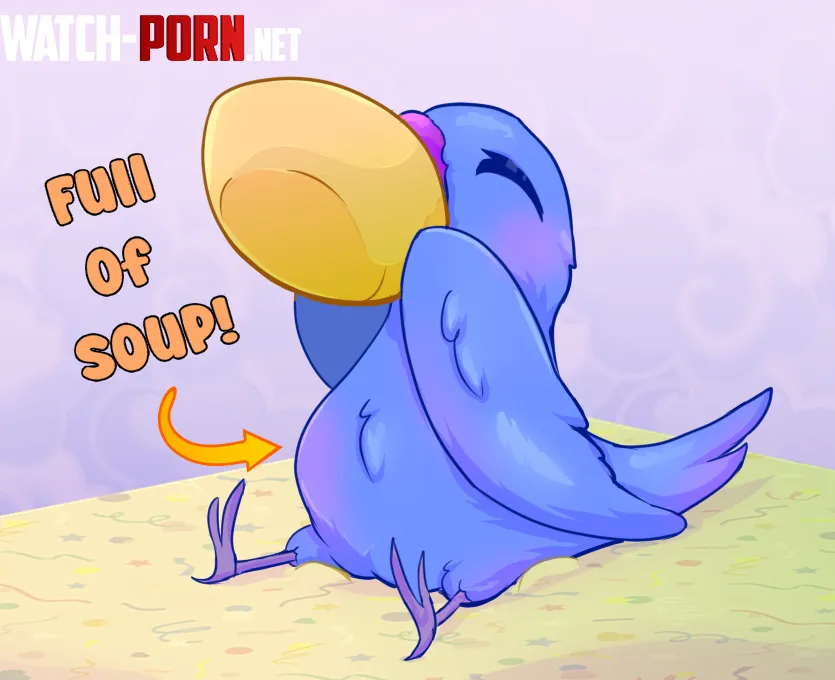 Paint Brush Birdie is full of soup     art by me by PaintBrushBirdie