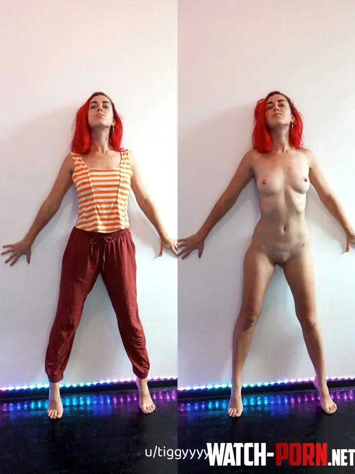The light definitely gives more definition in the nude  by tiggyyyy