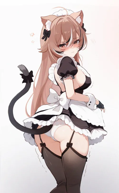Thumbnail Maid Mumei's Cute Embarrassment: Nekomimi Delight