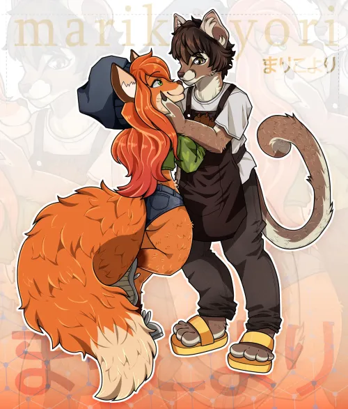 Thumbnail This Couple is So Cute: A Furry Delight by marikoyori