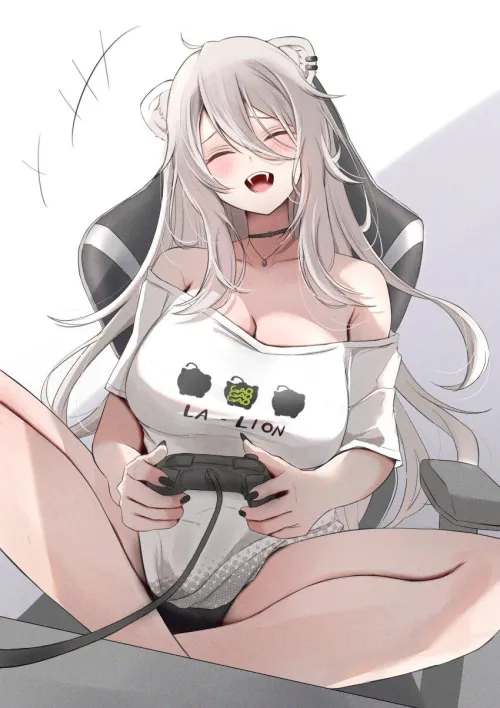 Thumbnail Casual Gaming with Nerorigogo and Shishiro Botan by YourFaveGamerGirl on ecchi
