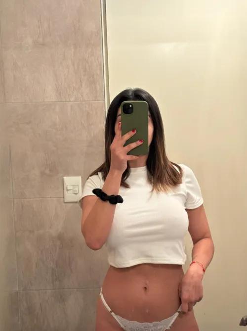 Thumbnail Blending In: My Perfectly Matched Crop Top by euphoricbaddie | croptopgirls
