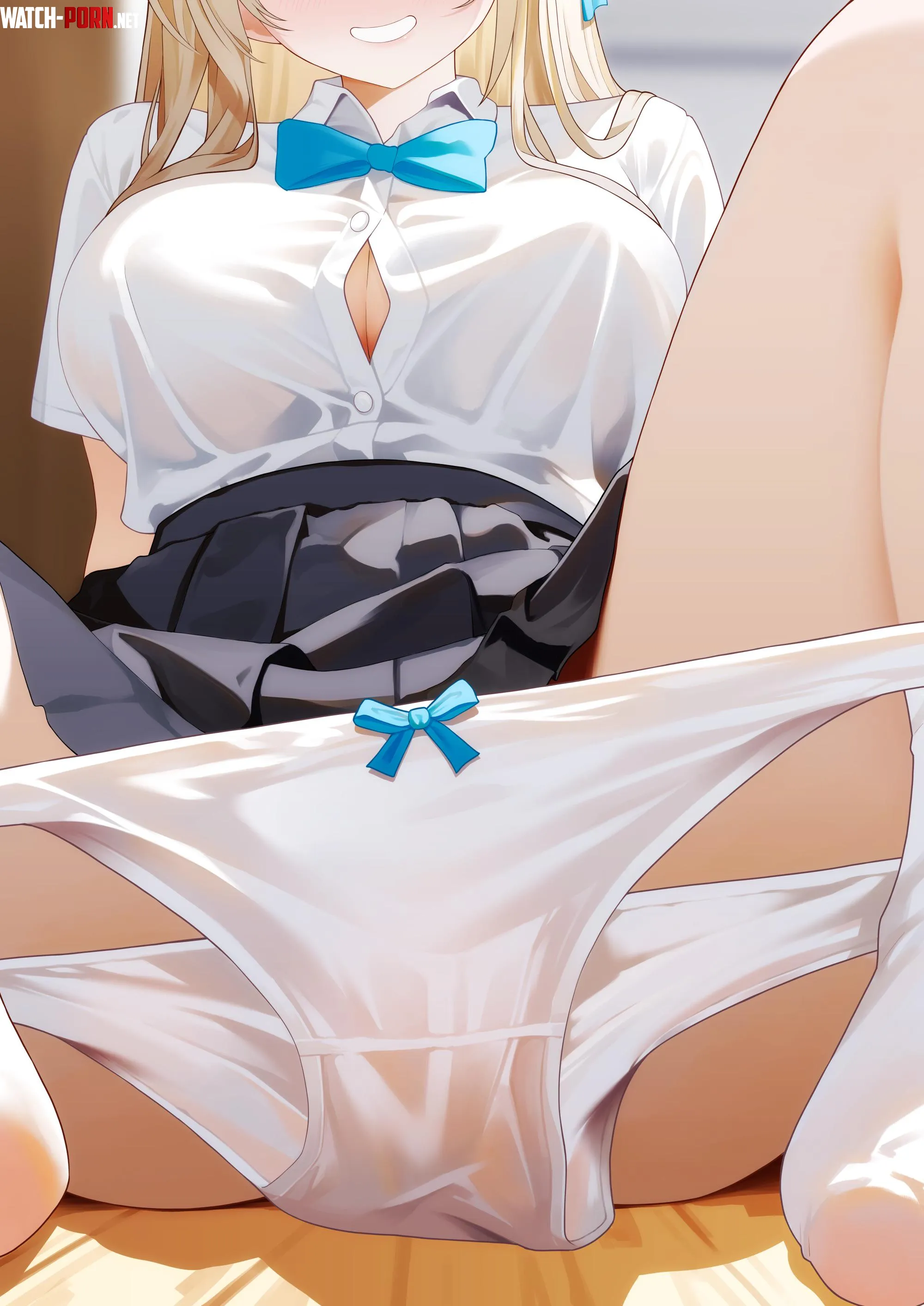 Asuna taking off her panties blue archive by xKillua666