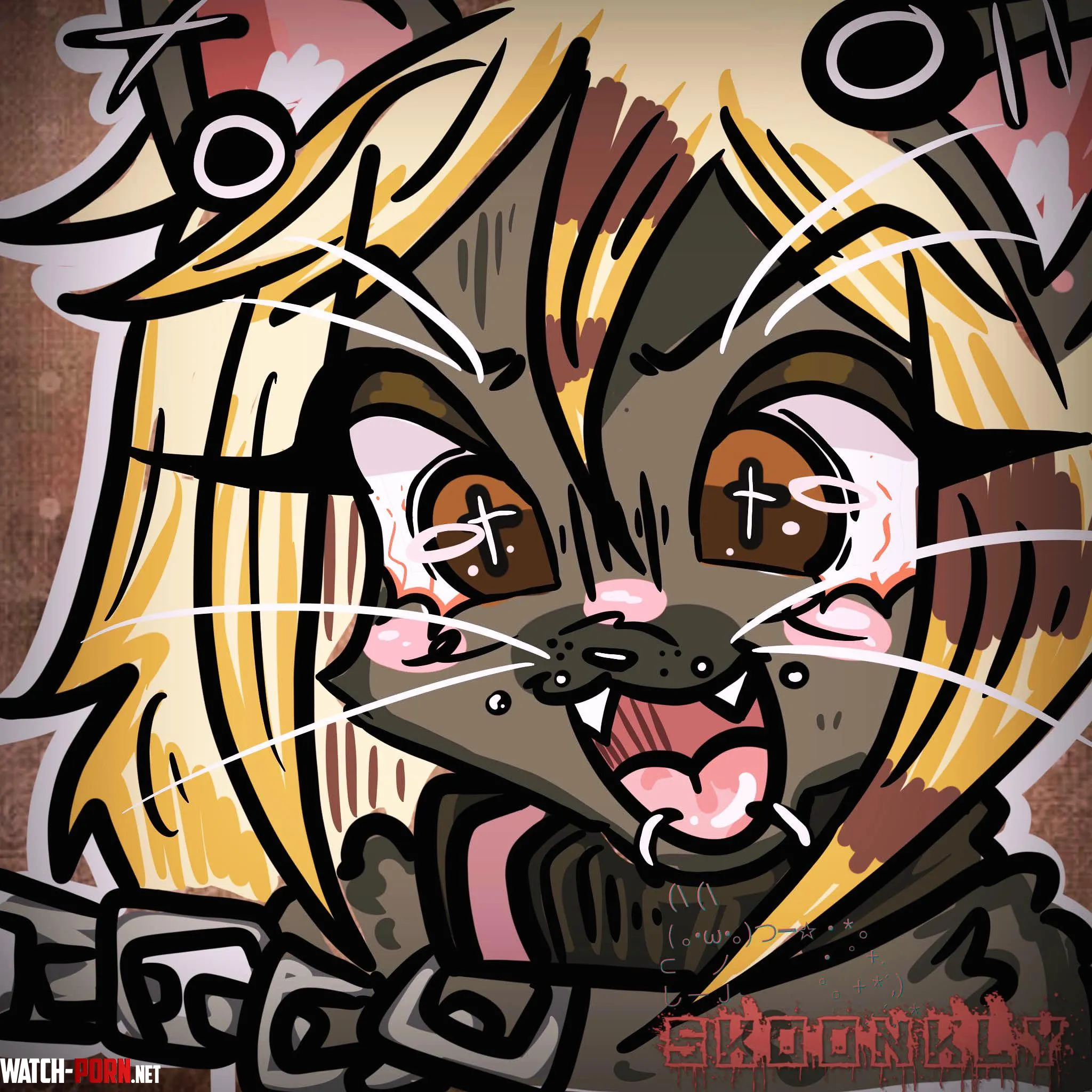 some art i did of my fursona cassie by Babcheese
