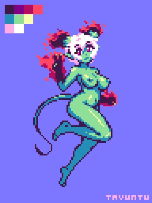 Thumbnail PixelArtNSFW Exploration Based on tavuntu's Artistry