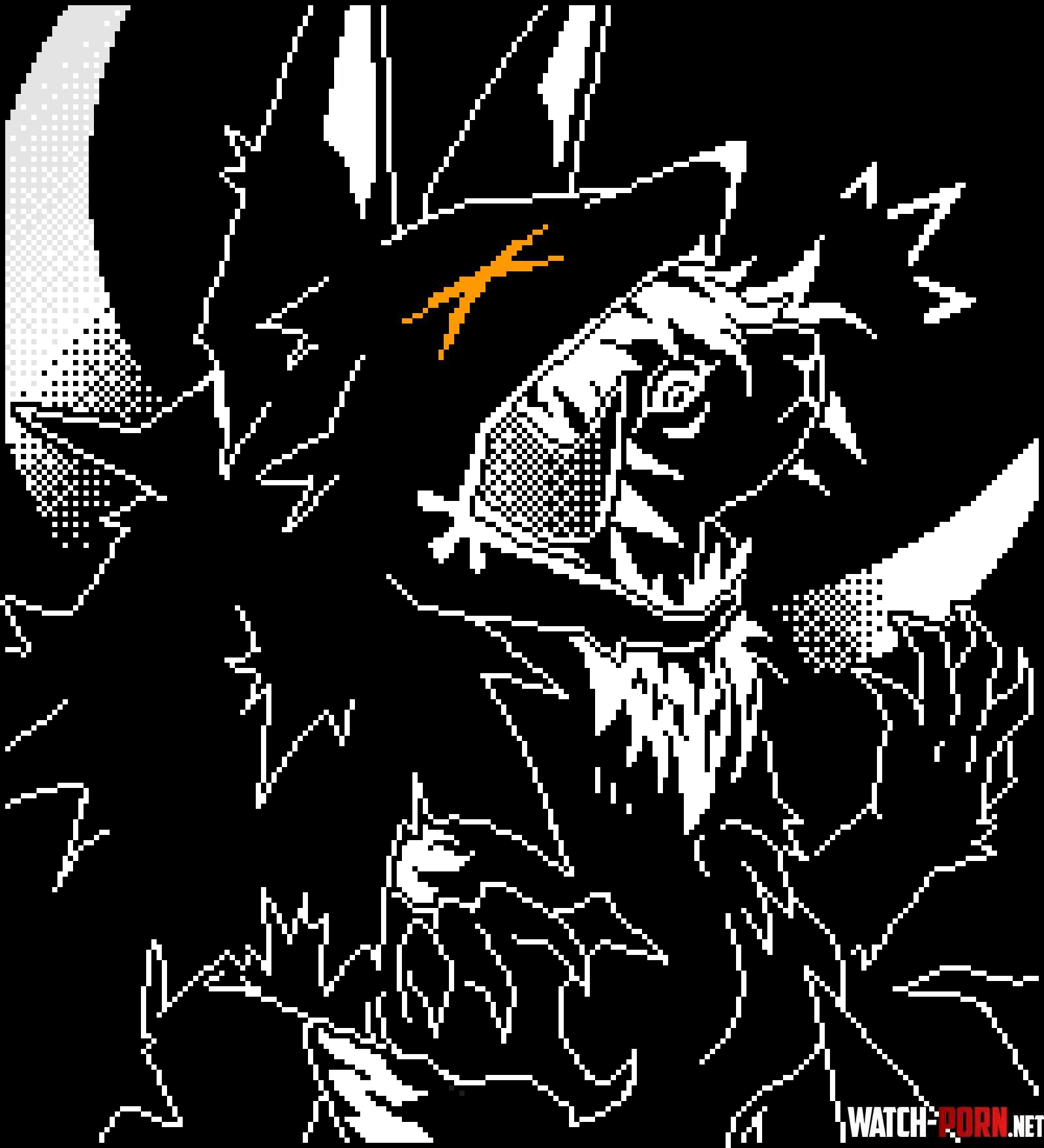 black and white art by me by Okami_Cube