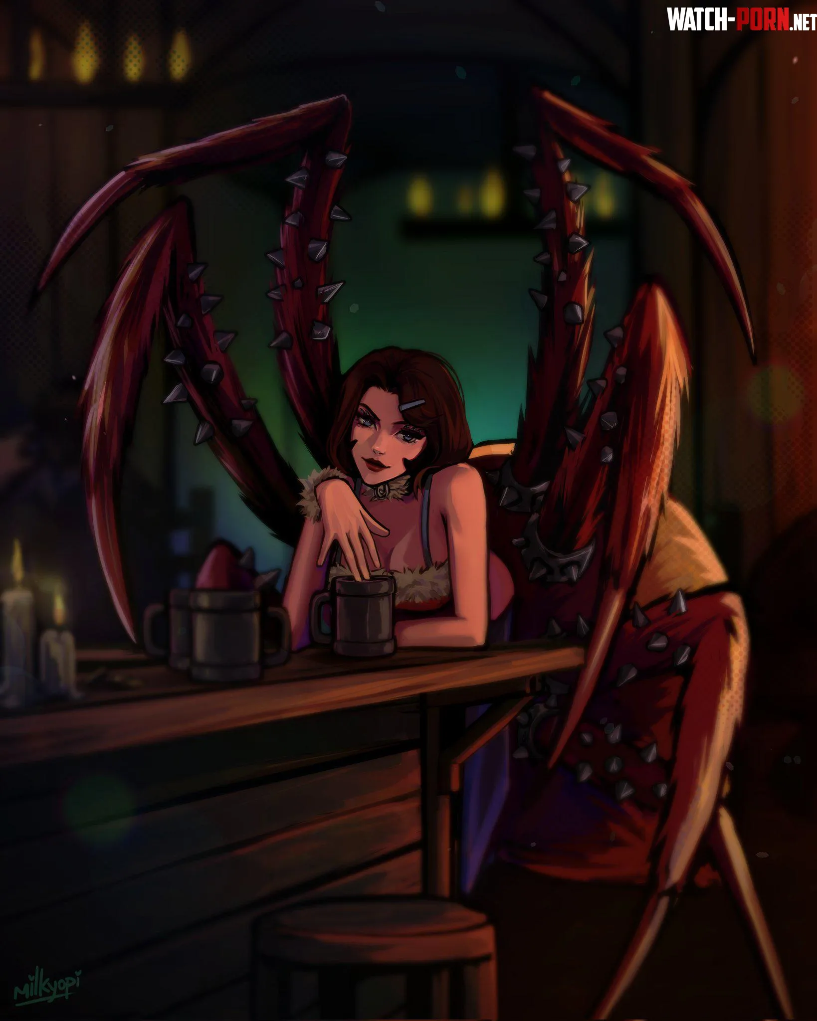 Your Bumble match is waiting for you at the bar Her user profile left out a few details however milkyopi by Beeliame