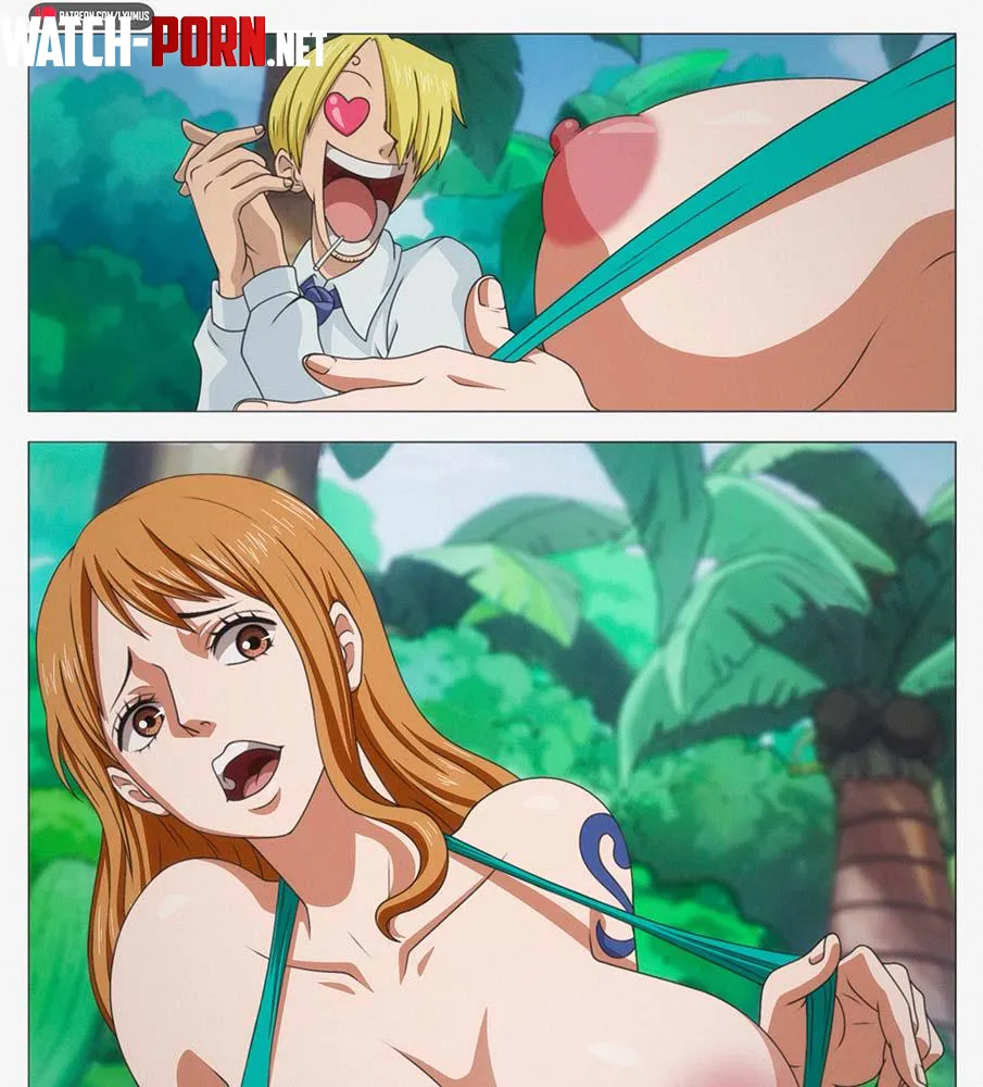 Nami and sanji lyumus by kiwigreenn