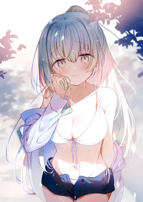 Thumbnail Bask in Swimsuit Glamour: Captivating Ecchi Details by marxsander2016