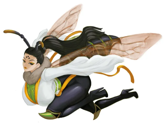 Thumbnail Gina The Sweat Bee Yaoguai Zilvan: Enter the World of MonsterGirls | by Tatsu12345